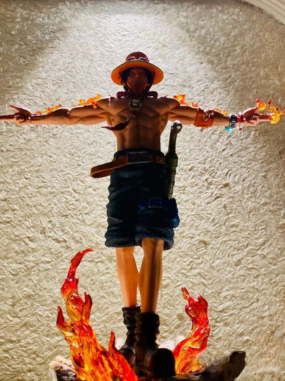 28Cm One Piece Anime Figure Portgas D Ace  Action Figurine Collect PVC Figurines Desktop Decoration Model Children'S Toy Gift Gk