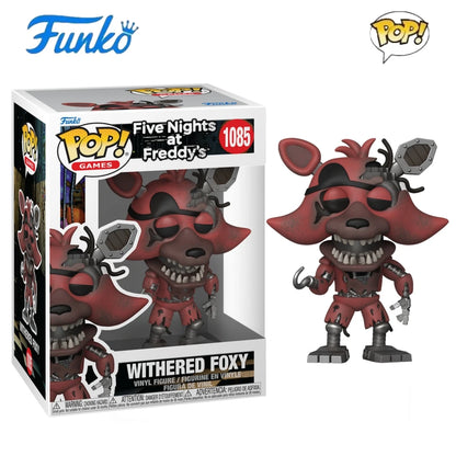 Five Nights at Freddy's Withered Foxy 1085 Figures Funko Pop 4.1 inch Vinyl Figure Collectible Limited Edition Model Toy Gift