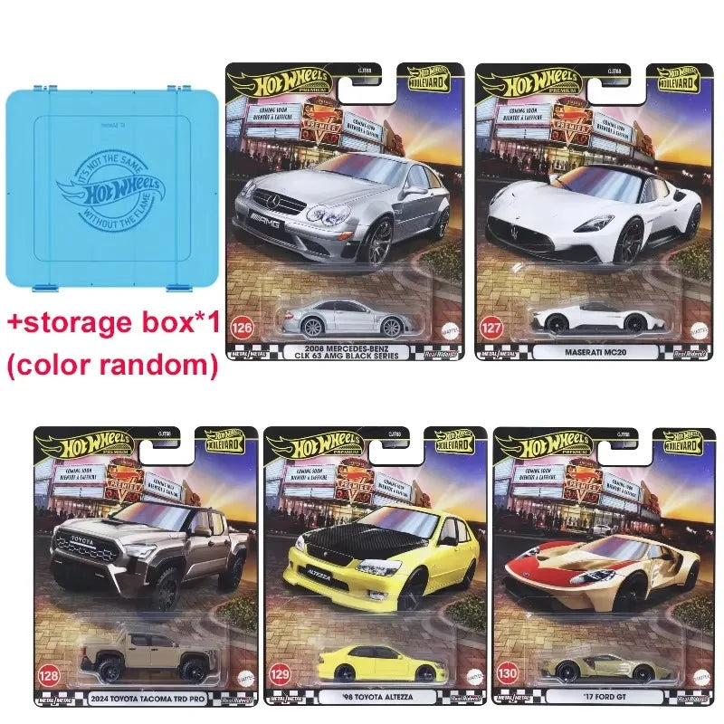 Original Hot Wheels Premium Car Boulevard 1/64 Diecast Boys Toys Mercedes Benz Maserati MC20 Toyota Tacoma Altezza Ford GT Gift