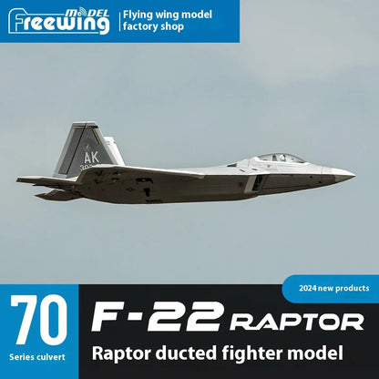 New Products In 2025 Freewing Flying Wing Model 70mm F-22 Raptor "Raptor" Ducted Model Airplane Toy Model