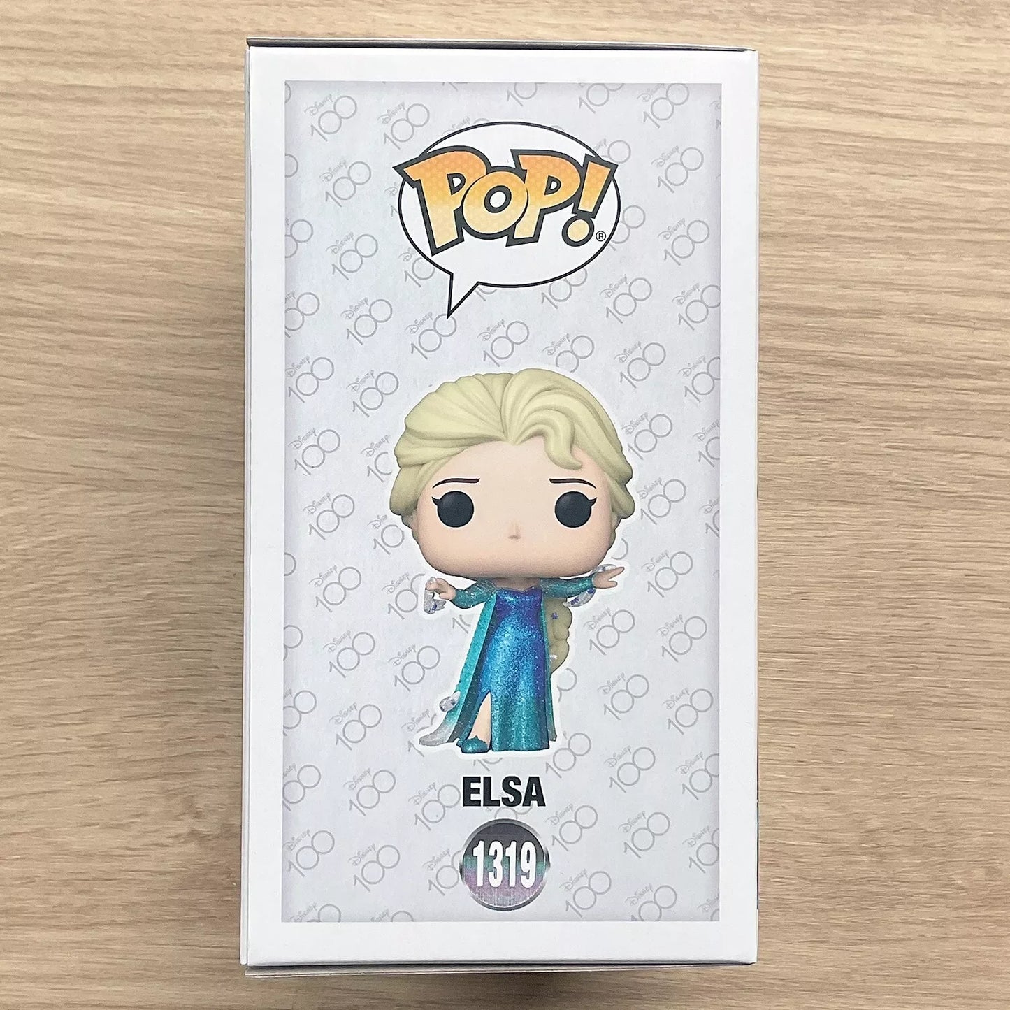 Funko Pop Disney Figure Frozen Elsa Diamond Glitter #1319 The Snow Queen Vinyl Figure Collectible Limited Edition Model Toy Gift