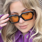 Fashion Square Sunglasses New Woman Luxury Brand Small Rectangle Sun Glasses Female Gradient Eyewear UV400 Oculos De Sol