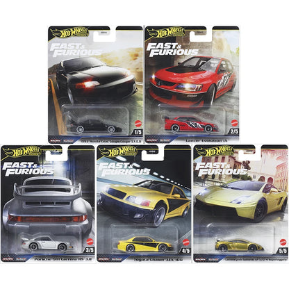 Latest Hot Wheels 2025 Fast & Furious Premium M Case Toyota Porsche Lamborghini 1:64 Die-Cast Vehicle Model Cars Factory Sealed