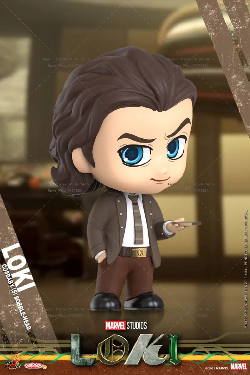 Limited Hot Toys COSBABY Mini Collectible Action Figure COSB874 COSB875 TVA Uniform President Loki Cosplay Model Fans Toys