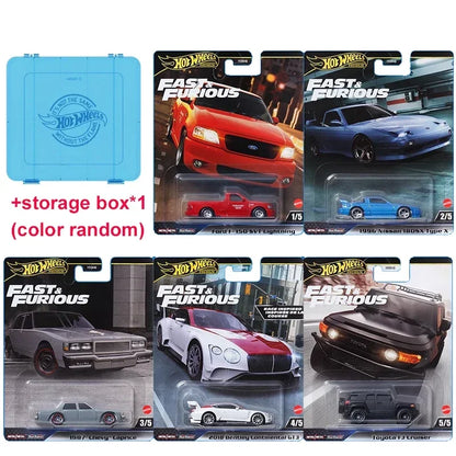 Original Hot Wheels Premium Car Fast & Furious Boys Toy 1/64 Diecast Bentley Continental GT3 Toyota FJ Cruiser Chevy Nissan Ford