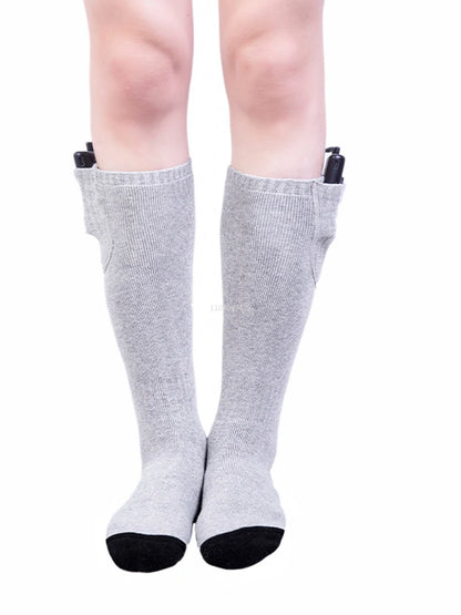 New Heated Socks Rechargeable 6000mah Electric Heated Skiing Socks Snowboarding Outdoor Sports Foot Warmer Winter Thermal Socks