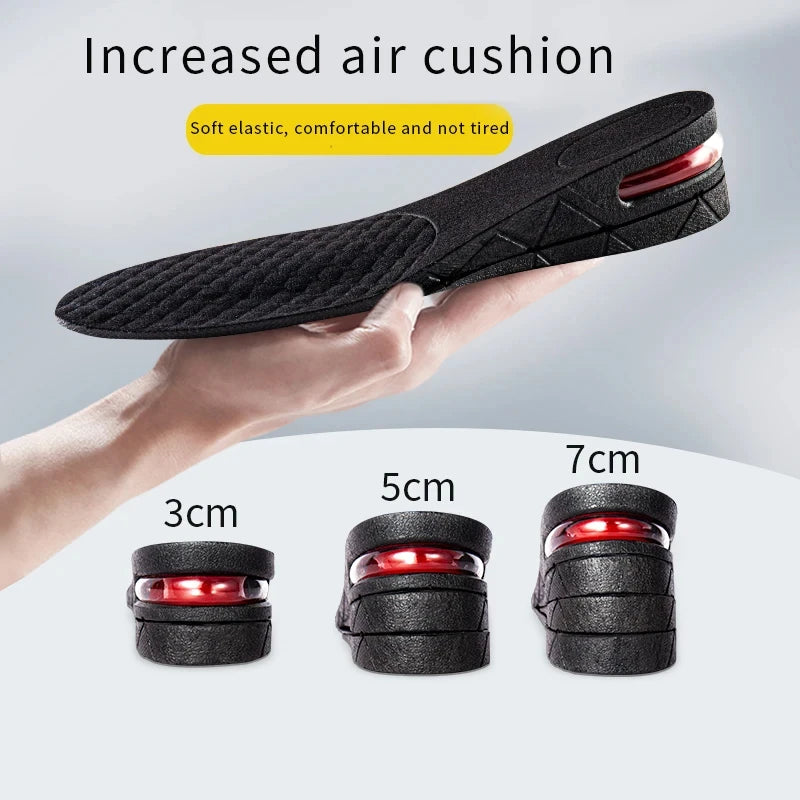 Height Increase Insole Invisible Heightening Template Air Cushion Shoe Inserts Variable Height Insoles Adjustable Cut Foot Pad