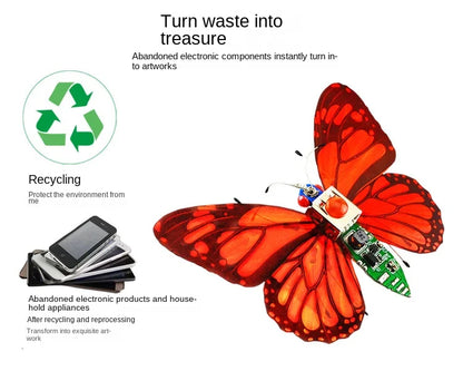 STEAM DIY Robotic Insects Science Invention Electronic Animal for School Competition Non-soldered DIY Kit Stem Toys Robot Animal