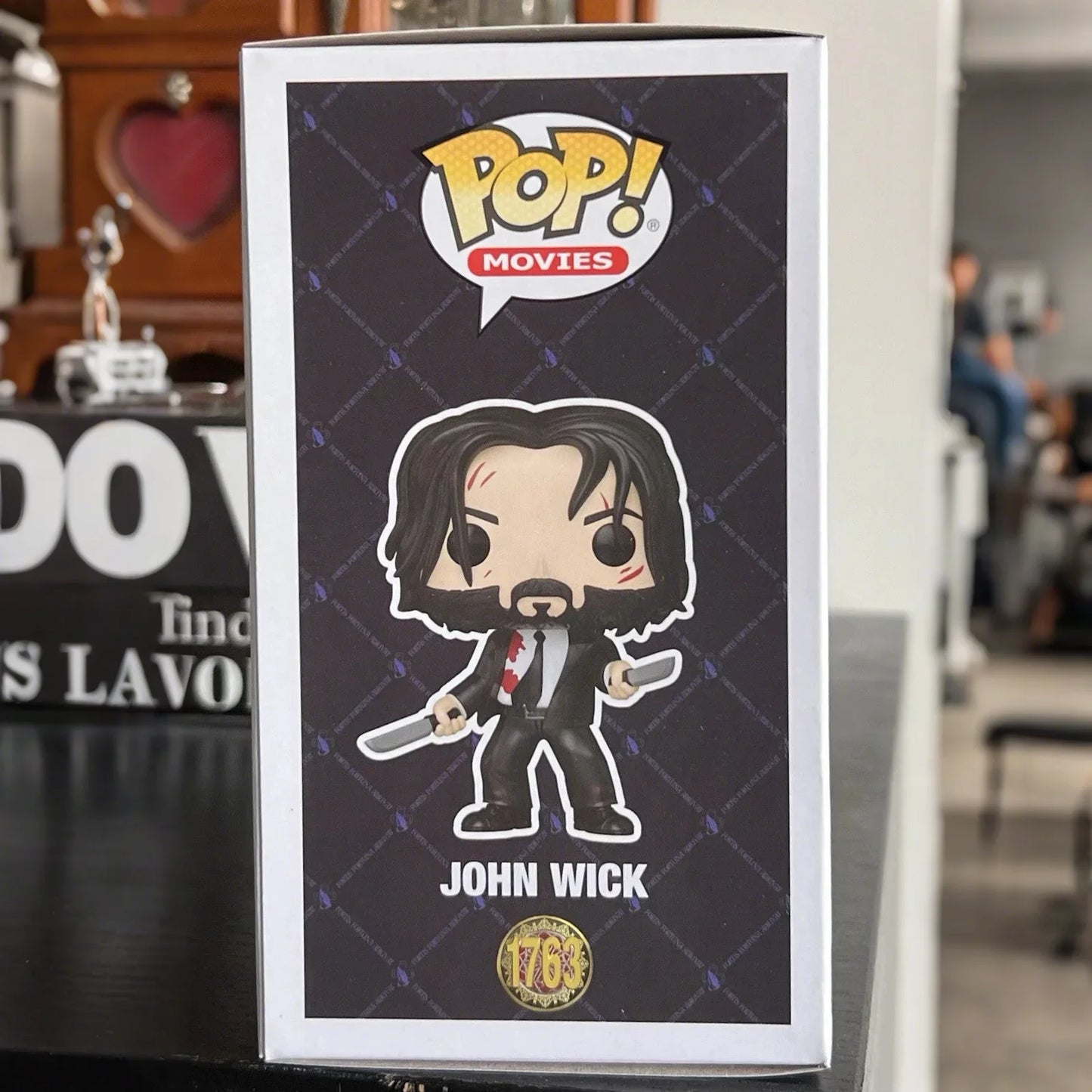 John Wick Funko Pop Figure John Wick With Dual Knives #1763 Vinyl figure 3.85 inches Toys Collectible Limited Edition Toy Gift