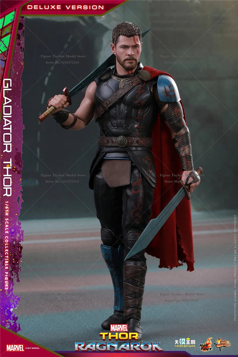 HT HotToys MMS445 Luxury Edition 1/6 Collectible Gladiator Thor3.0 Action Figure Thor：Ragnarok Marvel Original 12" Full Set Doll