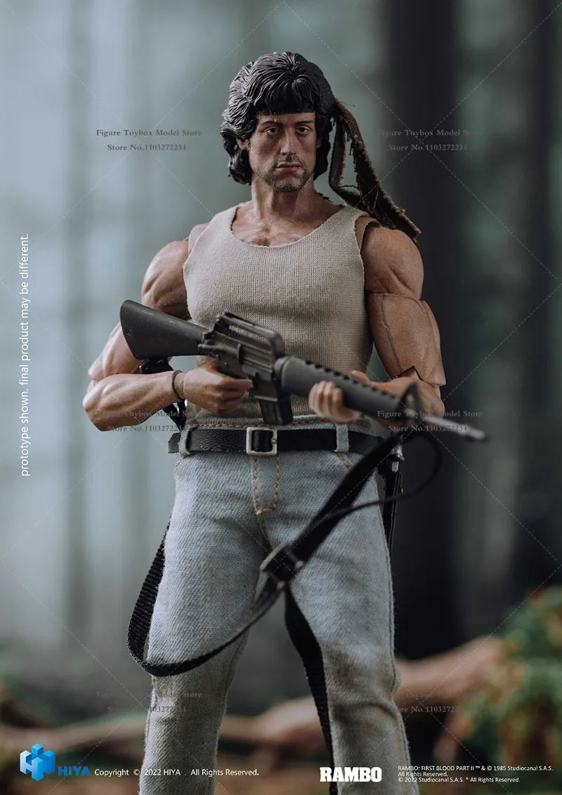 Exquisite Super Series 1/12 HIYA Tough Guy Rambo Movable Action Figure Mini Weapon Model 6" Full Set male Soldier Boys Collects