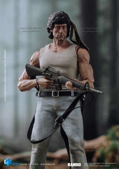 Exquisite Super Series 1/12 HIYA Tough Guy Rambo Movable Action Figure Mini Weapon Model 6" Full Set male Soldier Boys Collects
