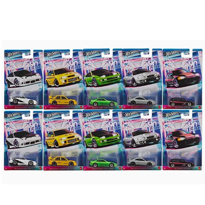 Original Hot Wheels Car 90s Street Scene Boy Toy 1/64 Diecast Nissan 180SX Mitsubishi Lancer Evolution Toyota Celica Honda Civic