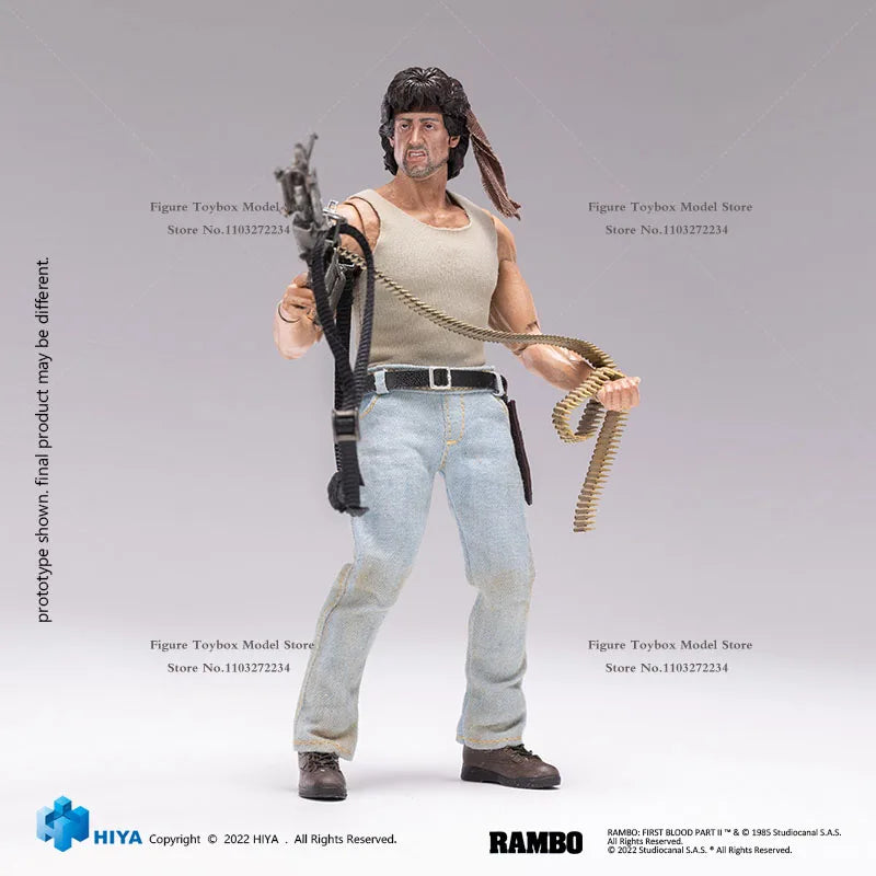 Exquisite Super Series 1/12 HIYA Tough Guy Rambo Movable Action Figure Mini Weapon Model 6" Full Set male Soldier Boys Collects