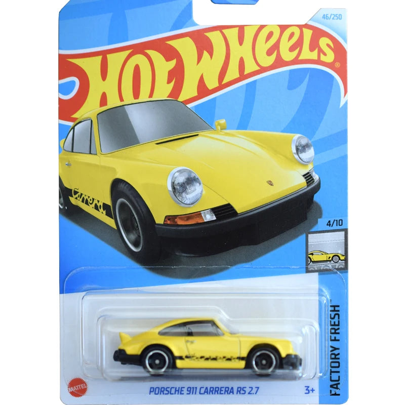 2024B Original Hot Wheels Car Porsche 911 Carrera RS 2.7 Kids Toys for Boys 1/64 Diecast Model Vehicle Juguetes Collector Gift