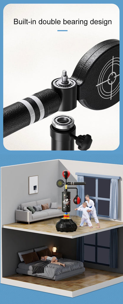 Adult Vertical Sandbag Reaction Target PU Material Punching Bags Rotating Dodge Training Equipment for Boxing and Martial Arts