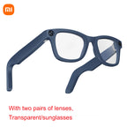 Xiaomi Mijia Smart AI Glasses 800W pixel AI Shooting Camera HD Photo Video Voice Call Translation Waterproof Bluetooth Glasses