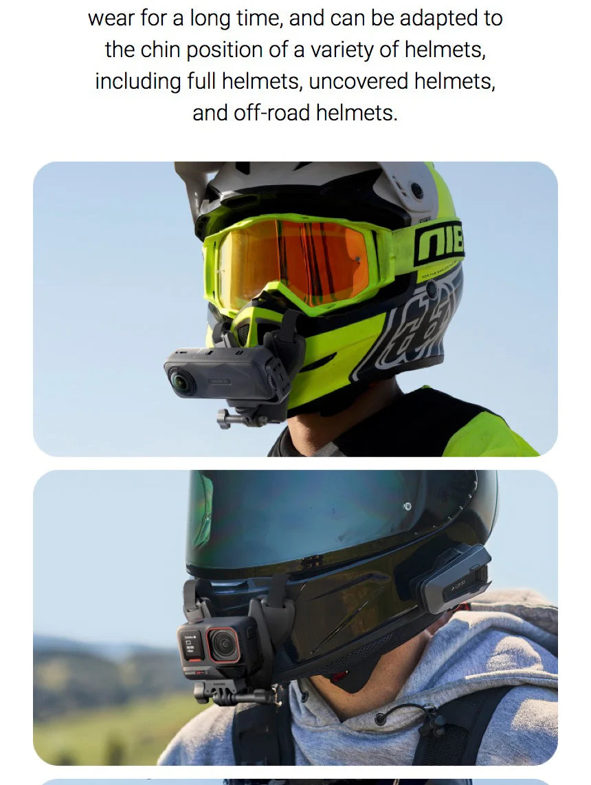 Insta360 GO 3S In-Helmet POV Mount Clip Helmet Holder For Insta 360 GO 3 GO3S Original Motorcycle Helmet Accessories