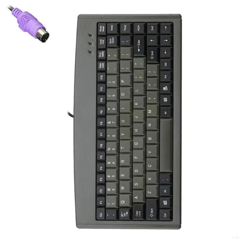 USB Wire Mini 88Key Ergonomic Keyboard Waterproof Keyboards for Office Cashier Industrial Use Durability Build Keyboard F19E