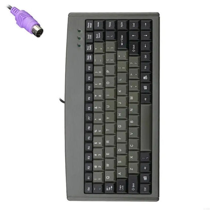 USB Wire Mini 88Key Ergonomic Keyboard Waterproof Keyboards for Office Cashier Industrial Use Durability Build Keyboard F19E