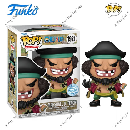 One Piece Anime Figure Marshall D Teach 1921 Vinyl Figures Funko Pop 5.05 inch Figurine Collectible Limited Edition Model Toy