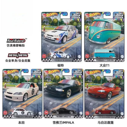 Original Hot Wheels Car Culture Race Day Kid Toy for Boy Premium Vehicle 1/64 Diecast Benz 500 Ford Capri Porsche 935 Collection