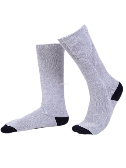 New Heated Socks Rechargeable 6000mah Electric Heated Skiing Socks Snowboarding Outdoor Sports Foot Warmer Winter Thermal Socks