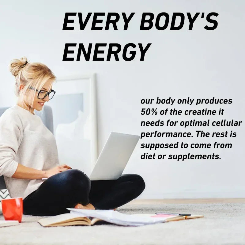 Creatine HCl Capsules - Pre-workout Creatine To Help Build Muscle, Cognitive Function, Muscle Strength and Energy Production