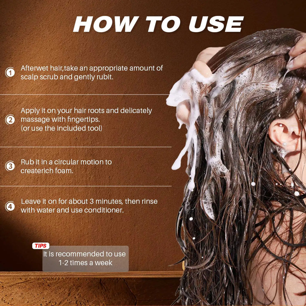 150g Batana Oil Scalp Scrub for Strengthening Hair Deep Cleaning Nourishing Soothing Shampoo for Sensitive Scalp Hair Care