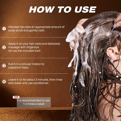 150g Batana Oil Scalp Scrub for Strengthening Hair Deep Cleaning Nourishing Soothing Shampoo for Sensitive Scalp Hair Care