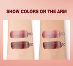 Crystal Dark Brown Mirror Water Lip Gloss Nude Lip Glaze Transparent Glass Oil Waterproof Liquid Lipstick Clear Tint Makeup