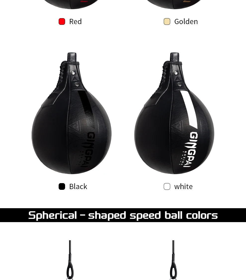 High Quality Fight Boxing Training Punching Bag Fitness Muay Thai Reaction Speed Ball Pear Inflatable Boxing Bag Equipment