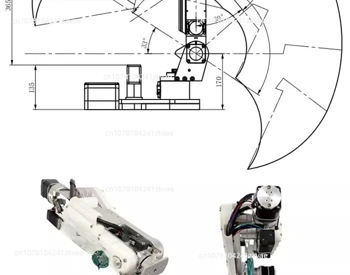 The Six-axis Robotic Arm Robot AR4 Is Programmable and Available for The Teaching Industry
