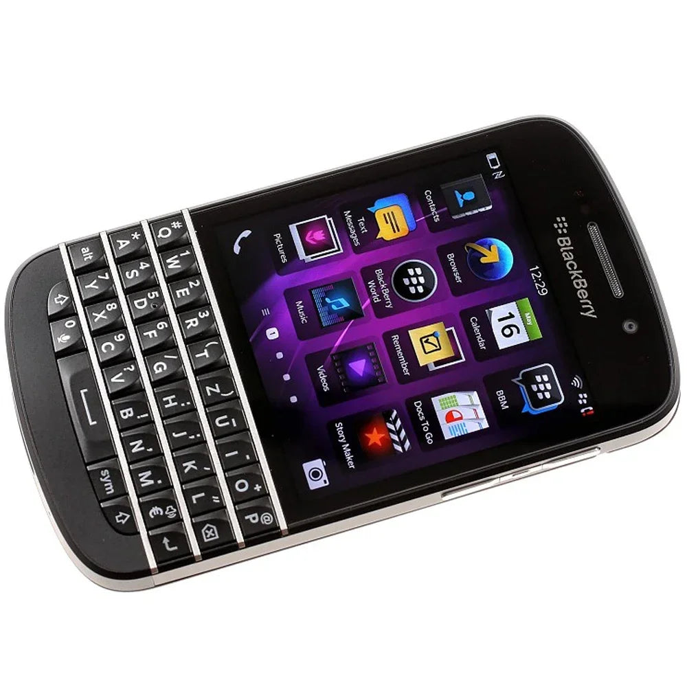 Original Blackberry Q10 4G Mobile Phone 3.1" 2GB RAM 16GB ROM 8MP English Arabic QWERTY Keyboard Dual Core q10 cellphone