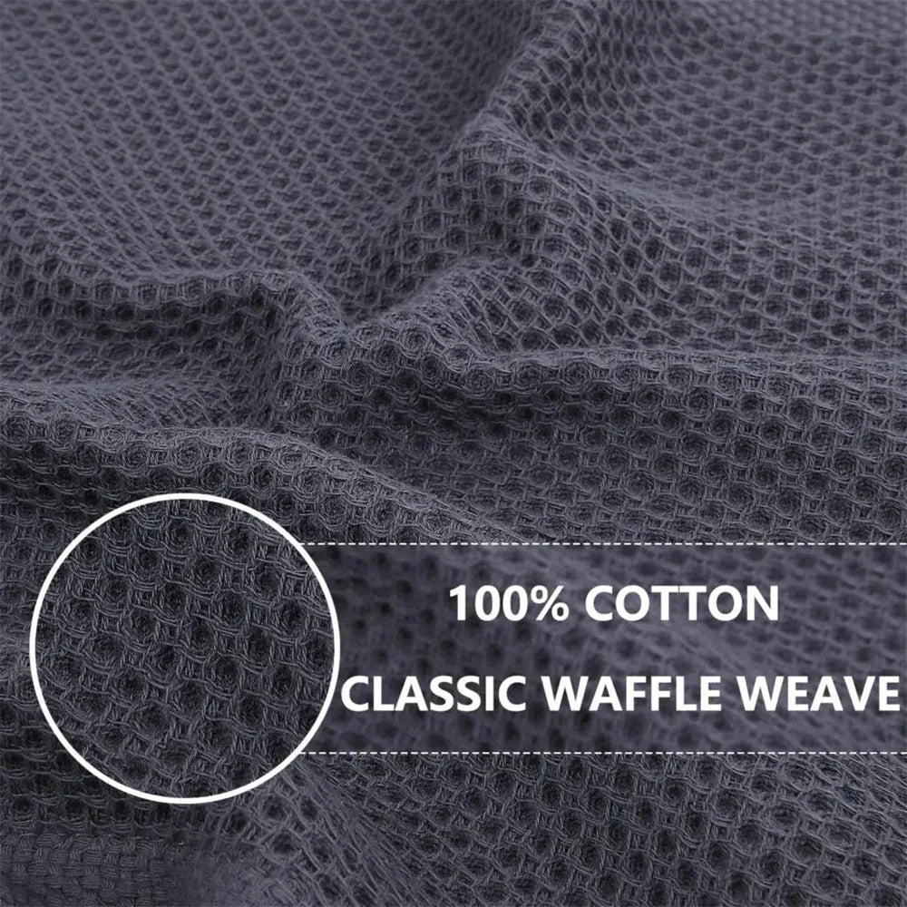 Olanly Cotton Towel Soft Absorbent Dishcloth Kitchen Dish Towels Honeycomb Breathable Face Wash Towel Household Clean Wash Cloth