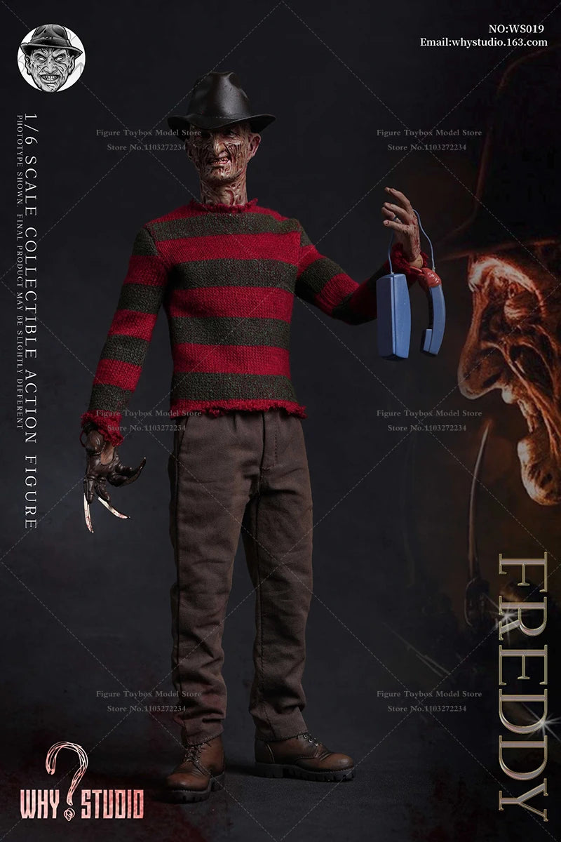 WHY STUDIO 1/6 WS018 Jason WS019 Freddy Mash Horror Man Action Figure 12" Full Set Soldier Model Collection Halloween Gift