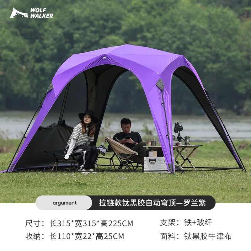 Relaxing Rainproof Sun Shelter Large Space Sun Protection Quick Automatic Opening Tents Multifunctional Camping Supplies
