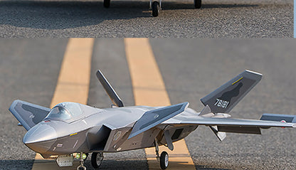 Flyfans Dual Engine 70mm J-20g Jet Fighter Weilong Assembled Fixed Wing Model Aircraft Fire Fan Rc Plane Chengdu J20