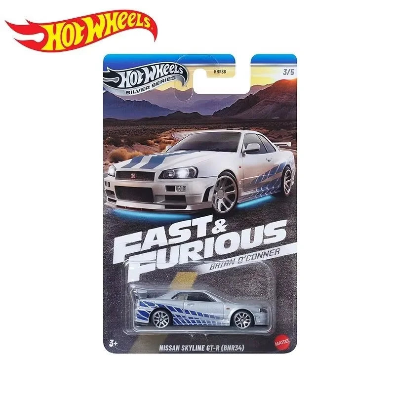 Hot Wheels Fast & Furious HNR88 Series Alloy Car Model 1/64 Toyota Subaru Mitsubishi Simulation Cars Model Custom Birthday Gift