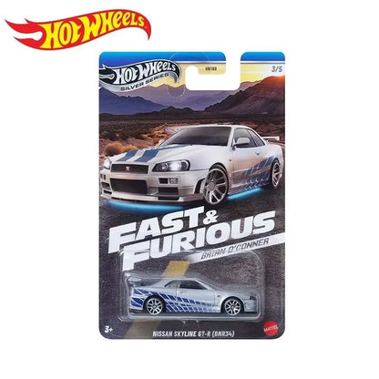 Hot Wheels Fast & Furious HNR88 Series Alloy Car Model 1/64 Toyota Subaru Mitsubishi Simulation Cars Model Custom Birthday Gift