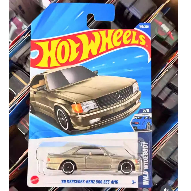 Original Hot Wheels Car HW TURBO Voiture 1/64 Alloy Diecast 89 Mercedes-Benz 560 SEC AMG Toys for Boys Collection C4982-150/250