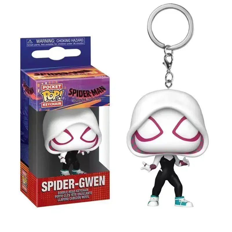 NEW FUNKO POP MARVELs Spider-Man Spider-GWEN GREEN GOBLIN ZOMBIE HUNTER SPIDEY Peter Parker Mysterio Keychain Vinyl Figure Toys