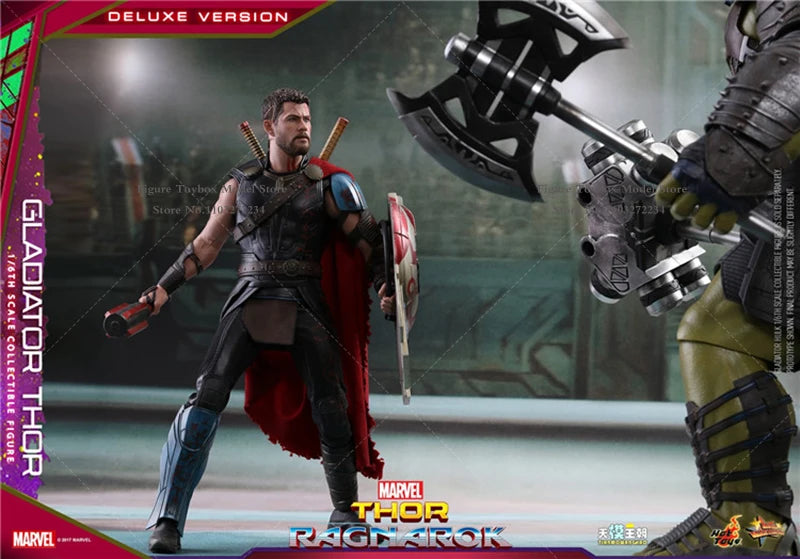 HT HotToys MMS445 Luxury Edition 1/6 Collectible Gladiator Thor3.0 Action Figure Thor：Ragnarok Marvel Original 12" Full Set Doll