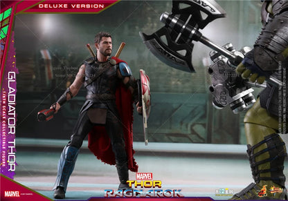 HT HotToys MMS445 Luxury Edition 1/6 Collectible Gladiator Thor3.0 Action Figure Thor：Ragnarok Marvel Original 12" Full Set Doll