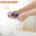 Olanly Cotton Towel Soft Absorbent Dishcloth Kitchen Dish Towels Honeycomb Breathable Face Wash Towel Household Clean Wash Cloth
