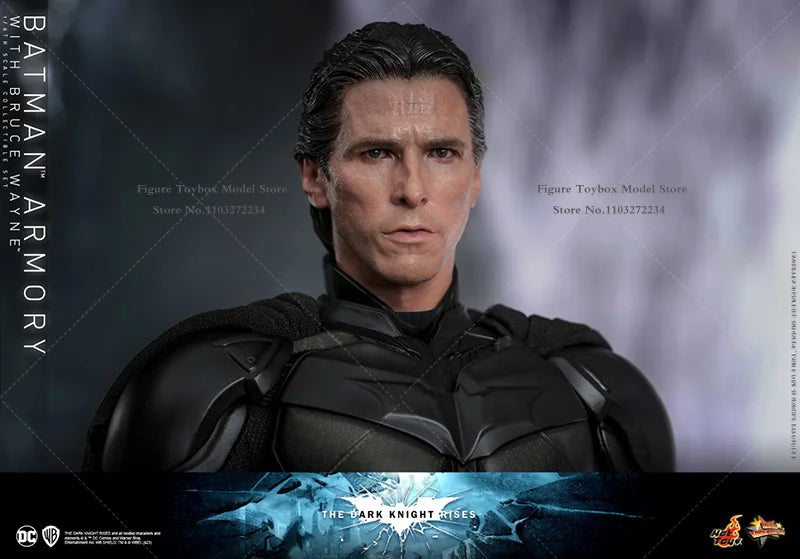HOTTOYS HT MMS702 1/6 Batman Armory With Bruce Wane Action Figure Transparent Display Platform Decoration 12" Full Set Soldier