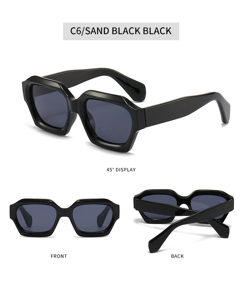 Fashion Square Sunglasses New Woman Luxury Brand Small Rectangle Sun Glasses Female Gradient Eyewear UV400 Oculos De Sol