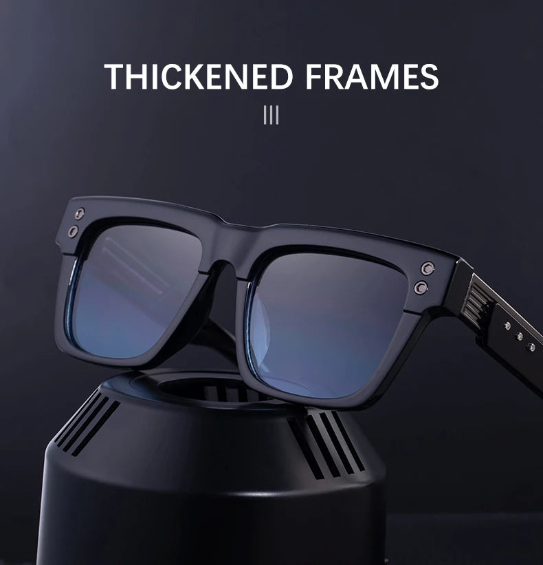 Oversized Classic Square Sunglasses Men 2025 Luxury Brand Design Vintage Trendy Rero Sun Glasses For Male Driving Eyewear UV400