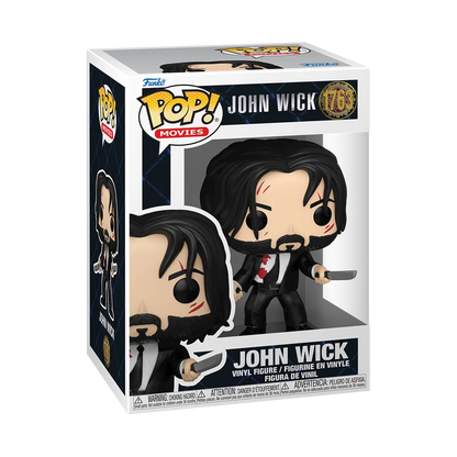 John Wick Funko Pop Figure John Wick With Dual Knives #1763 Vinyl figure 3.85 inches Toys Collectible Limited Edition Toy Gift