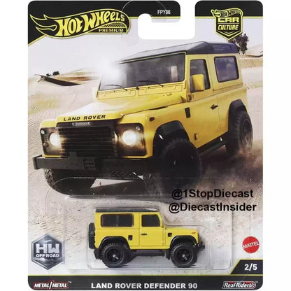 2025K Original Hot Wheels Car Land Rover Defender 90 Boys Toys 1/64 Diecast Voiture Miniature Metal Model Collect Birthday Gift